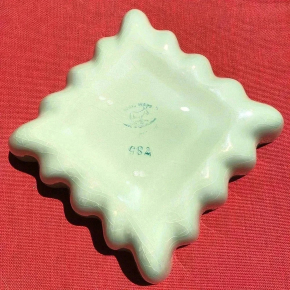 Weil Ware California Pottery Scalloped Edge Dish - Picture 3 of 11